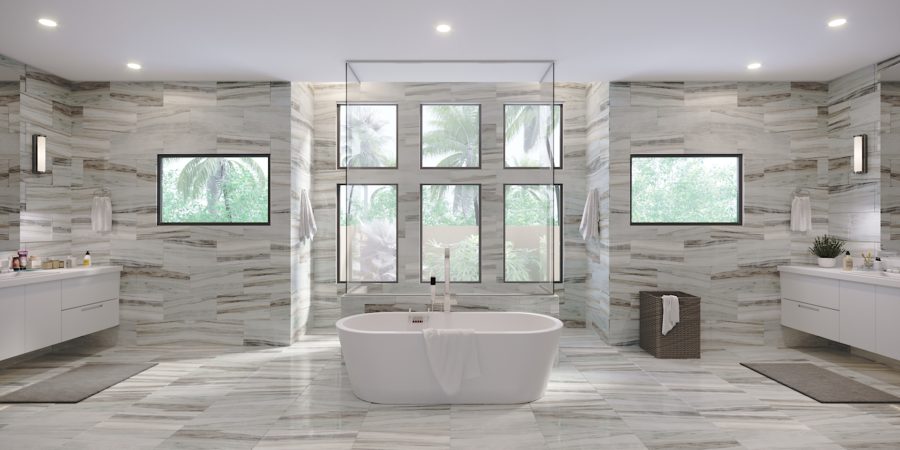 3D Rendering - Master Bathroom Design