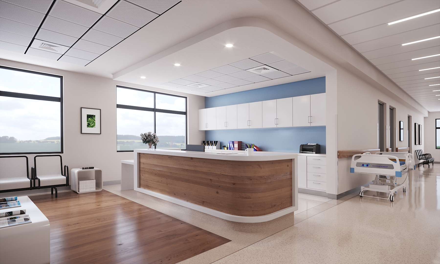 Medical Center Rendering - Reception
