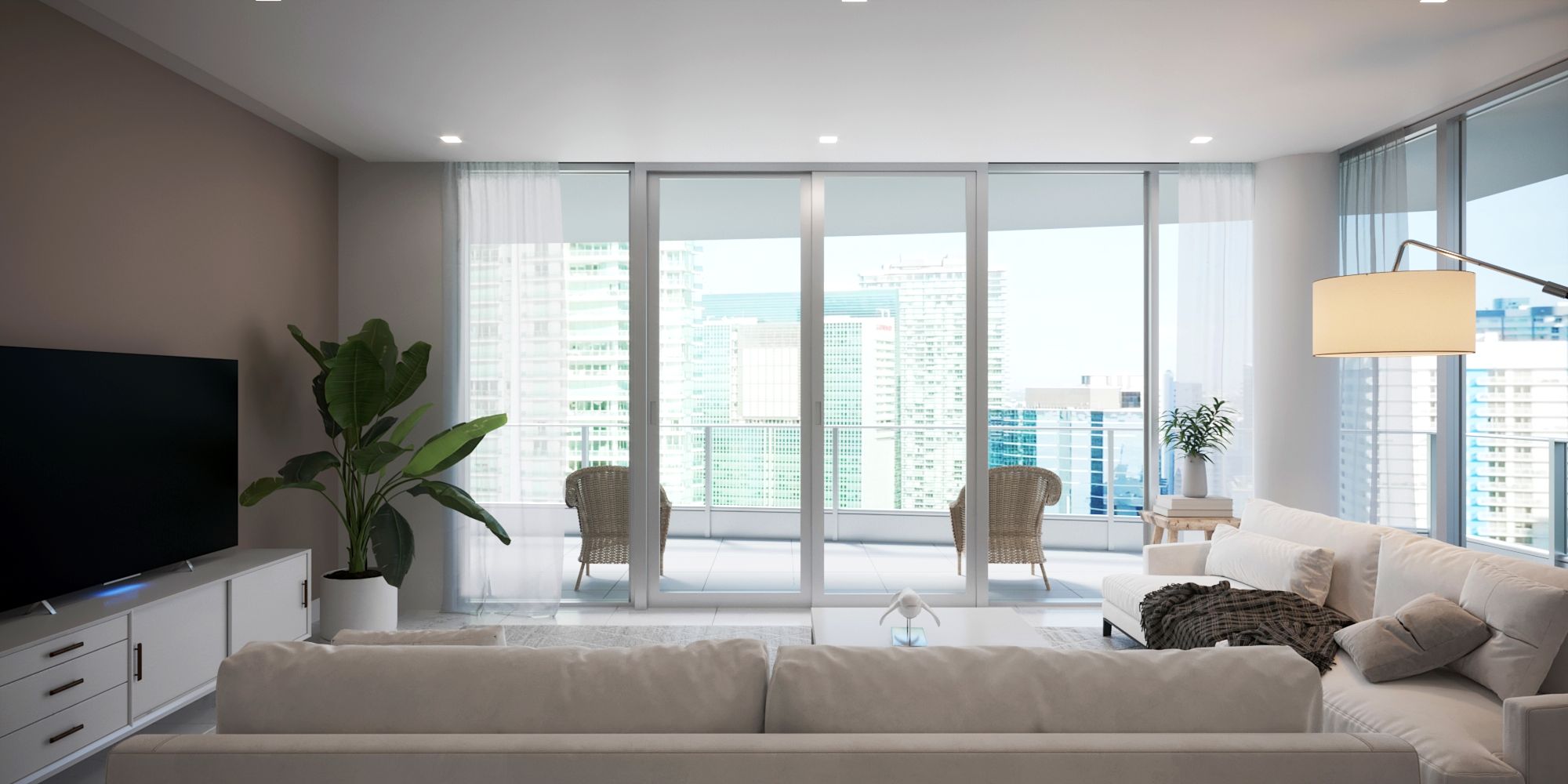 Miami Condo Living Space