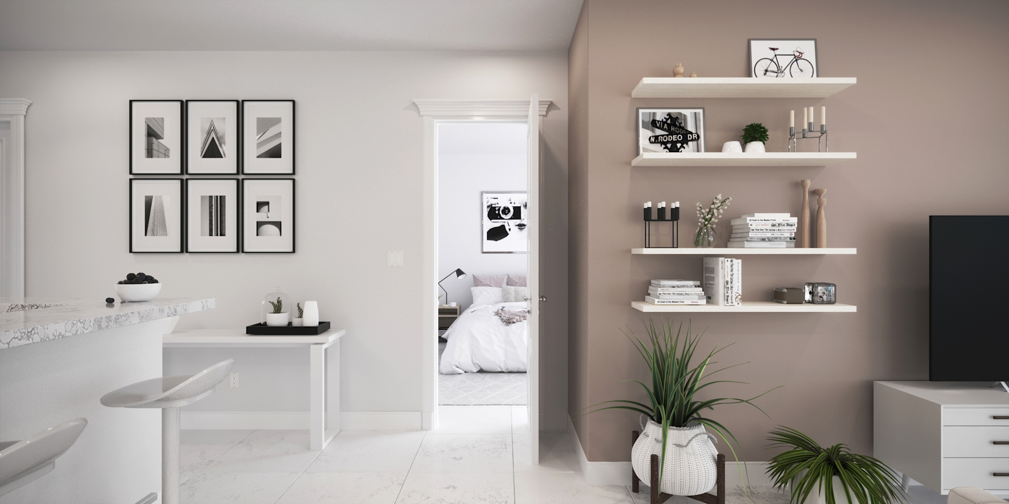 Miami Condo Bedroom View