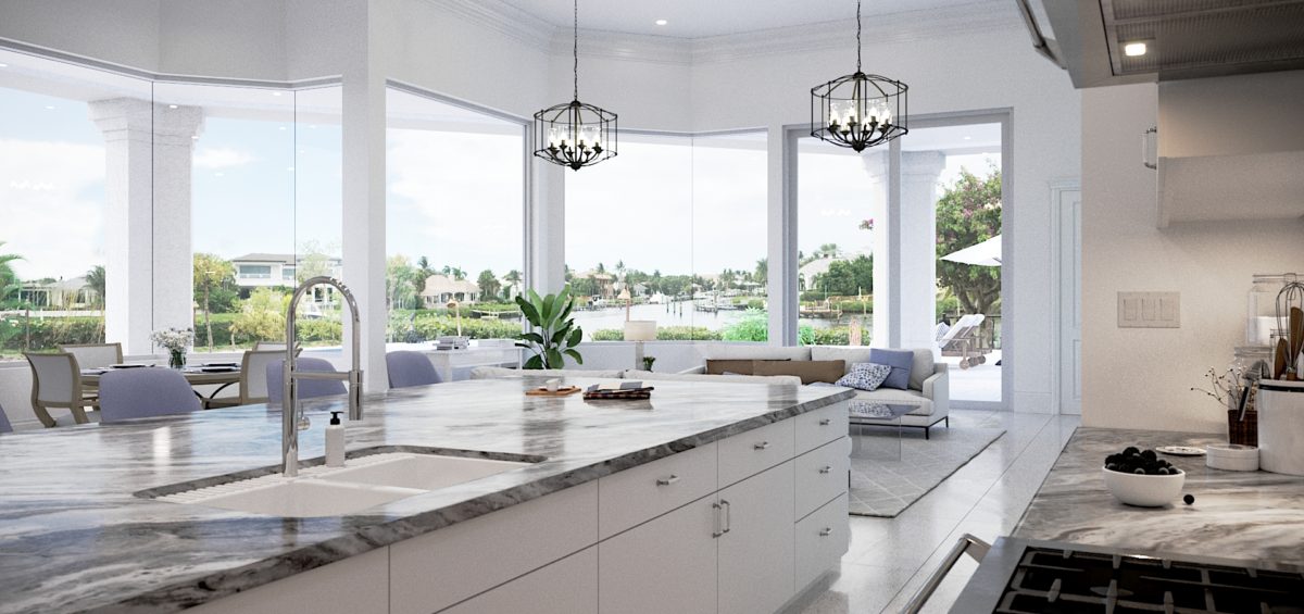 3D Kitchen Rendering