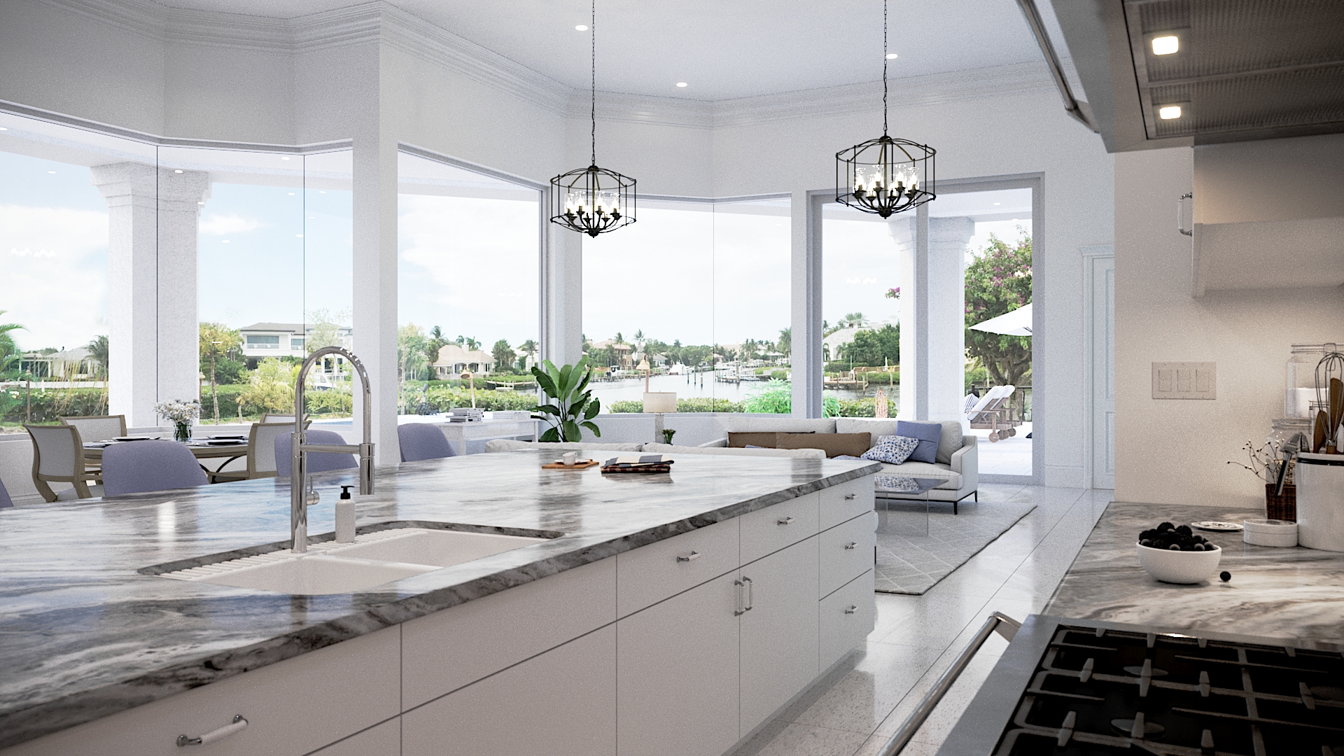 3D Kitchen Rendering