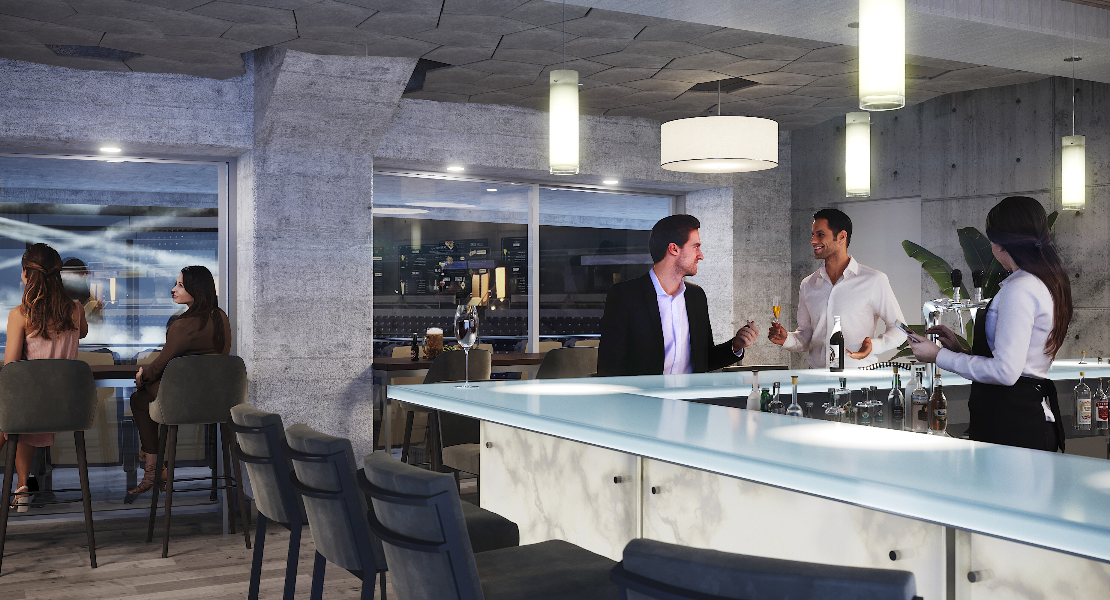 Red Sun Sports Bar - Arena View