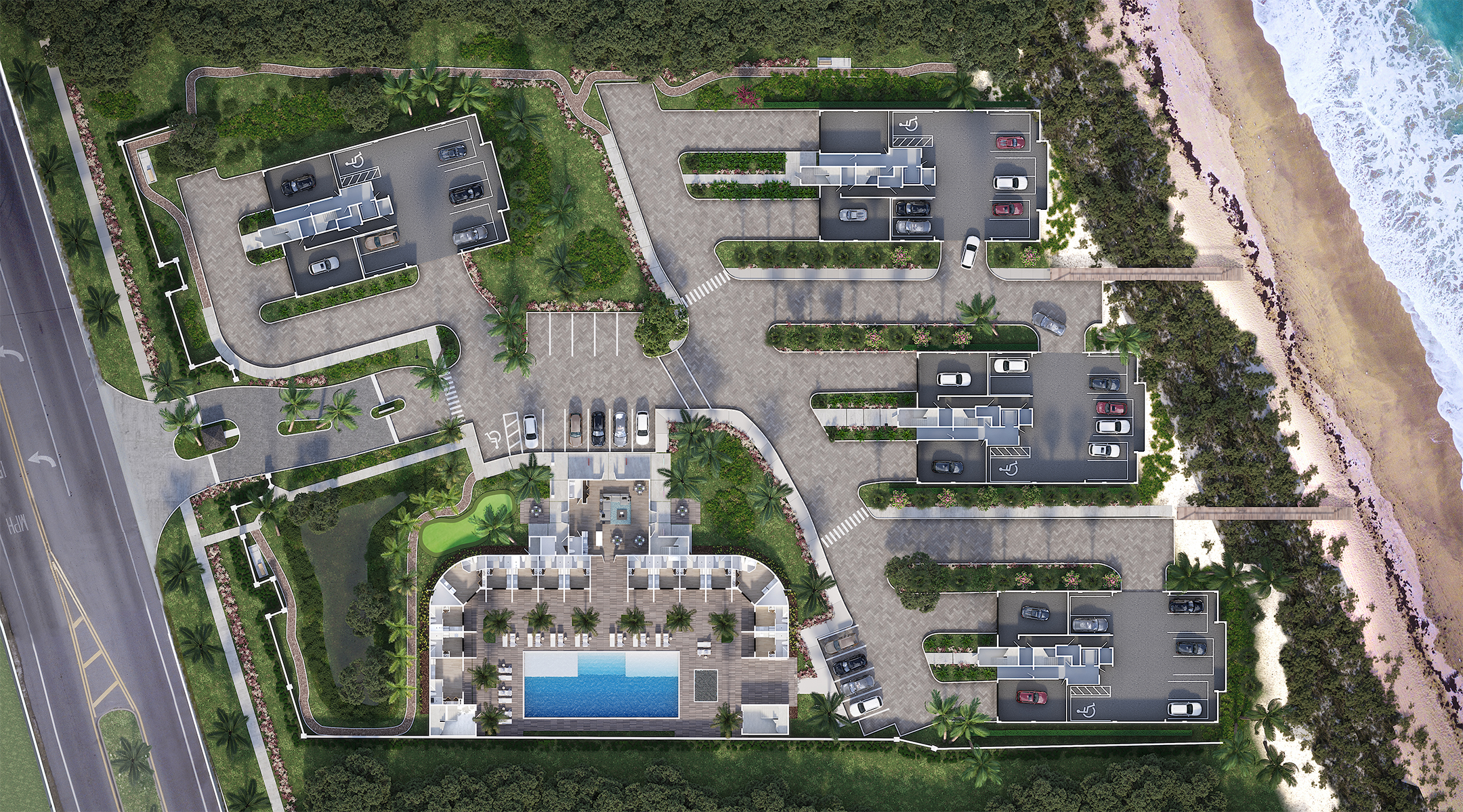 photorealistic site plan