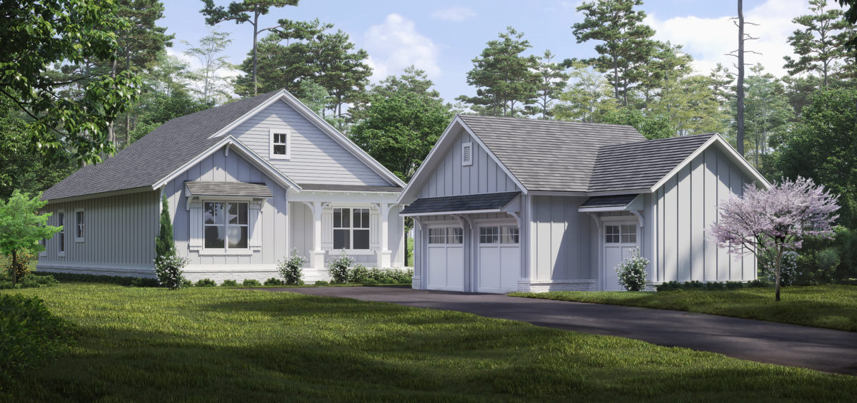 3D Exterior Cottage Renderings - A