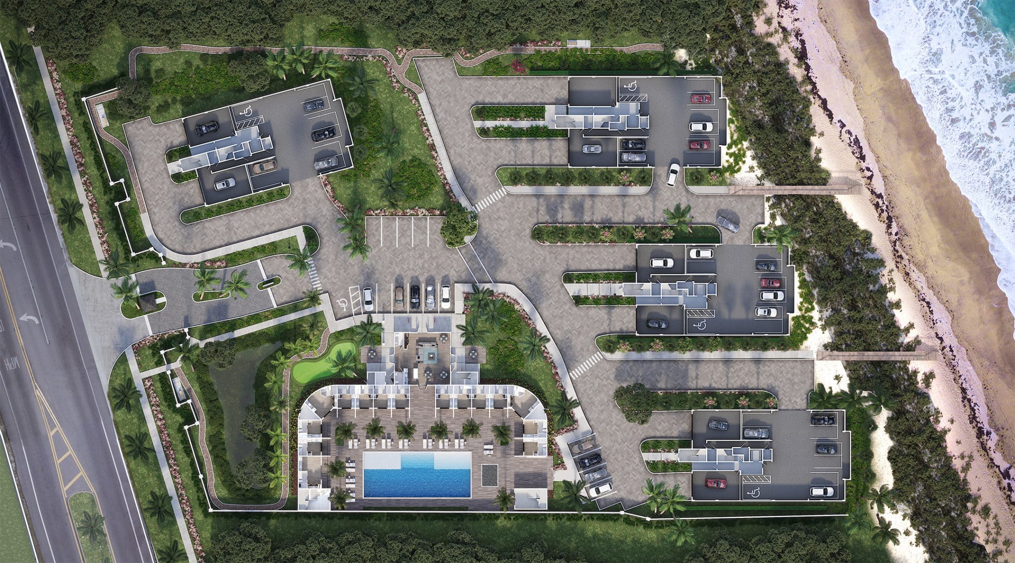 PHOTOREALISTIC CONDO SITE PLAN WITH GROUND FLOOR - Artistic Visions